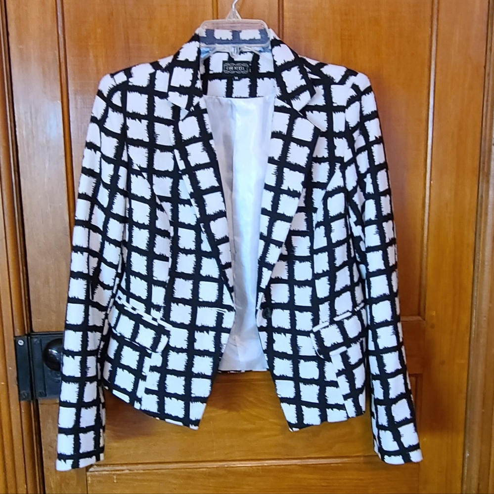 ECU-Countess Windowpane Woman's Blazer‎